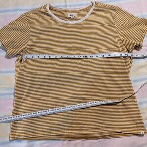 PACT Organic Sustainable Cotton Striped Basic Tee XL
